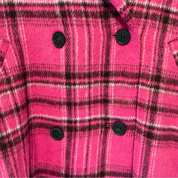 Pink and Black Plaid Trench Coat-Fashion Nova - Picture 7 of 9